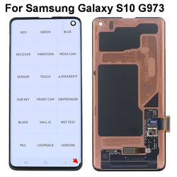 Ã‰cran LCD AMOLED d'origine pour SAMSUNG Galaxy S10, affichage G973 G973F/DS G973U LCD SM-G9730 avec assemblage de HÃ©bergements eur en verre tactile