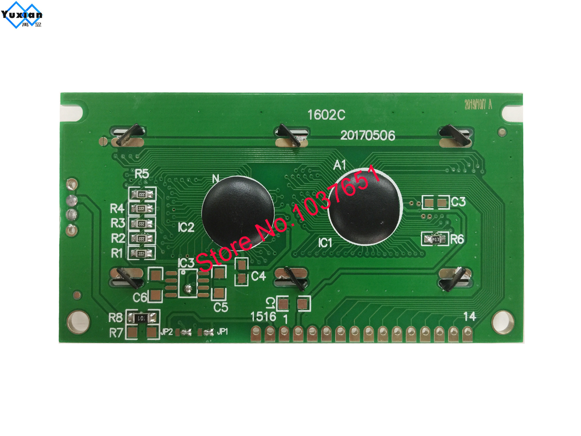 Ã‰cran d'affichage LCD avec module vert, 15PIN, LEDA, 16PIN, LEDK, 1602C, HD44780, BC1602H, 84*44mm n° 2