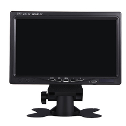 Moniteur de Voiture TFT LCD CCD HD NumÃ©rique 16:9, 7 Pouces, Ã‰cran 1024x600, EntrÃ©e VidÃ©o 2 Voies pour PaupiÃ¨res, CamÃ©ra de Rectransistors, DVD VCD small picture n° 6