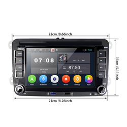 LeeKooLuu-Autoradio 7 HD, Android, stÃ©rÃ©o, lecteur de limitation, 2 DIN, pour voiture VW Golf 5/6, Jetta MK5/MK6, Tiguan CC, Polo, Passat small picture n° 2