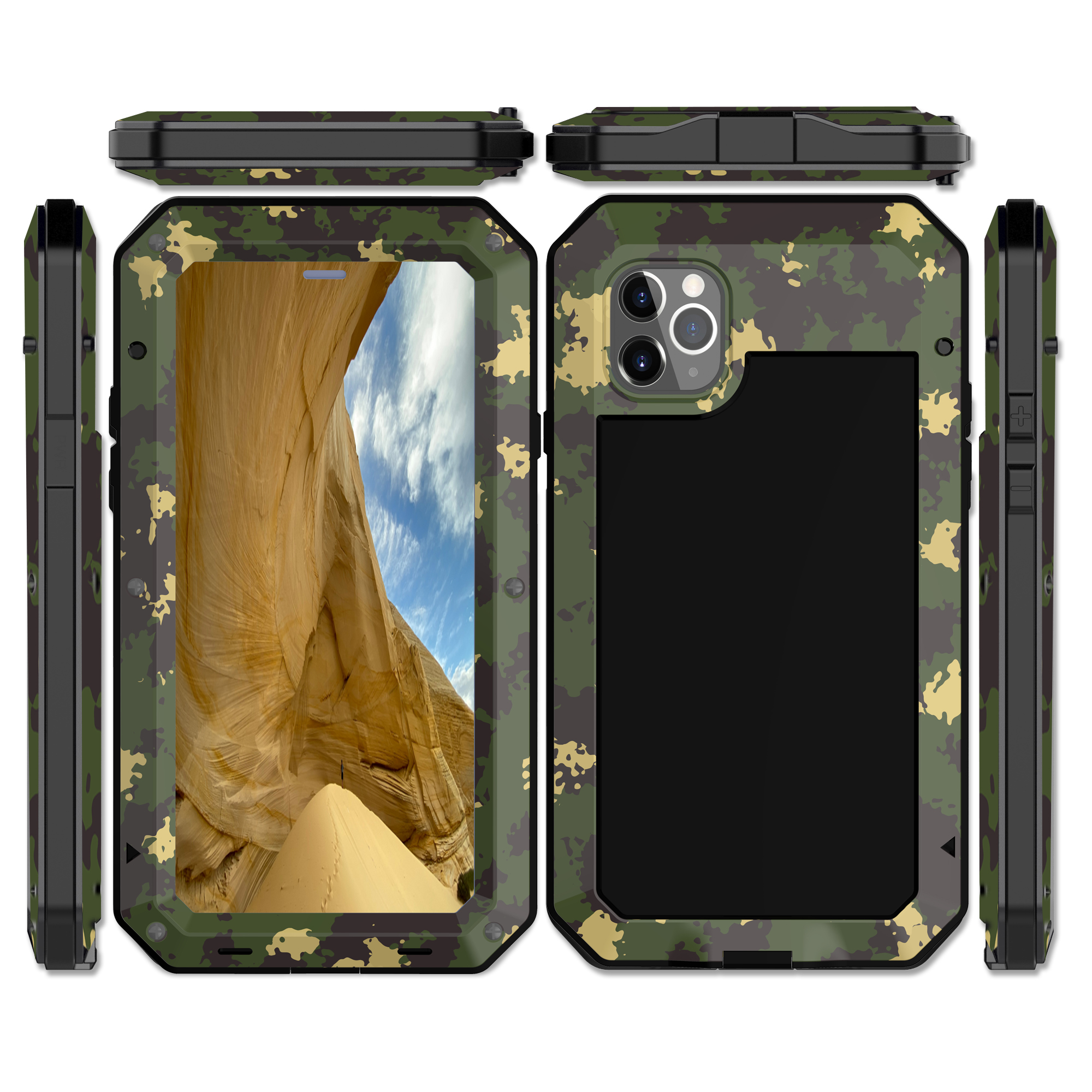 Coque en verre pour iPhone, mÃ©tal, extrÃªme, antichoc, militaire, rapDuty, Guatemala, 7, 8 Plus, X, XS, 11, 12, Mini Pro MAX n° 2