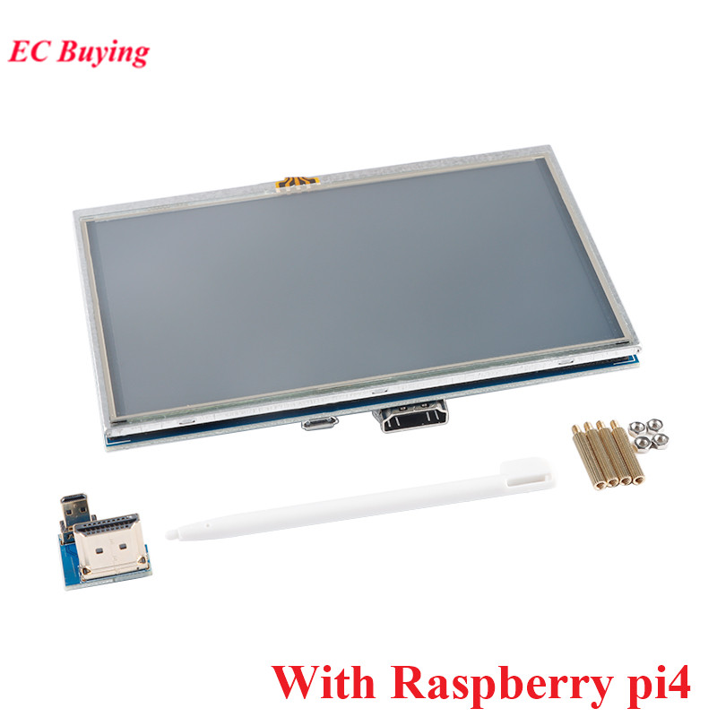 Ã‰cran tactile rÃ©sistif LCD HDMI, moniteur TFT, Raspberry Pi 3rd 4th 3 A +, B +, 2B, 3B +, 4B, technologie d'affichage, 800x480, 5.0 pouces, 5 pouces n° 3