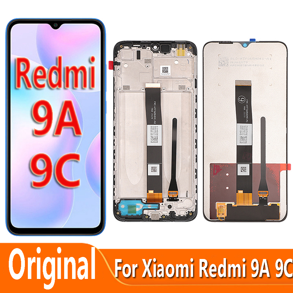 Ensemble Ã©cran tactile LCD avec chÃ¢ssis, 6.53 pouces, pour Xiaomi Redmi 9A 9C NDavid M2006C3MNG, M2006C3MG M2006C3stuff, original n° 1