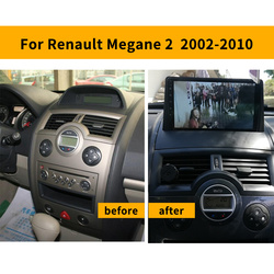 Autoradio Android 13, Navigation GPS, Lecteur Bt, StÃ©rÃ©o, Ã‰cran 9 Pouces, 2 DIN, UnitÃ© Centrale pour Voiture Renault Megane 2 (2008, 2009, 2010) small picture n° 1