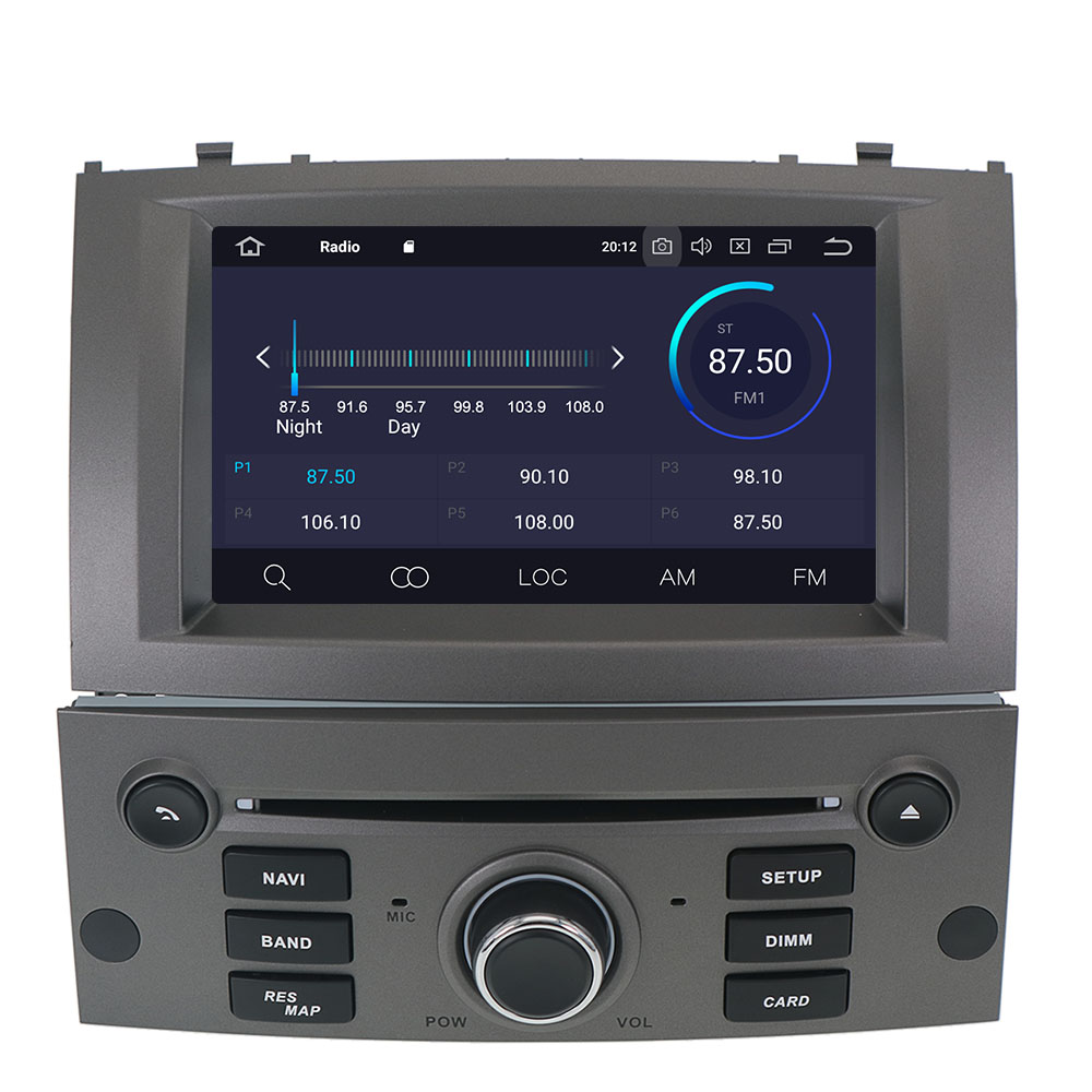 Autoradio Android 10 avec Navigation GPS et Enregistreur Audio, UnitÃ© Centrale StÃ©rÃ©o pour Voiture KIT 407 2004-2010, 128 Go n° 6