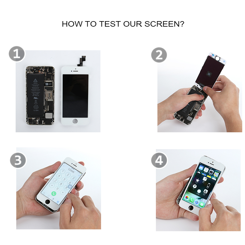 Bloc Ã©cran tactile LCD de remplacement, pour iPhone 5 5G 5s 5C 5SE, 1 piÃ¨ce, verre avant, Module Clone + outils n° 6