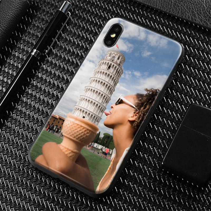 Coque de tÃ©lÃ©phone en verre avec photo personnalisÃ©e, bricolage, impression personnalisÃ©e, iPhone X, 11, 12, 13 Mini, 14, 15 Pro Max, Poly 7, 8, 14 Plus n° 5