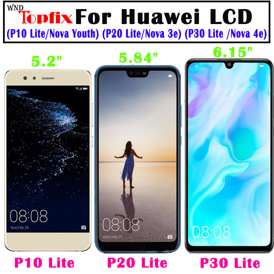 Bloc Ã©cran tactile LCD, pour Huawei P20 Lite P10 Lite P30 Lite P40 Lite n° 1