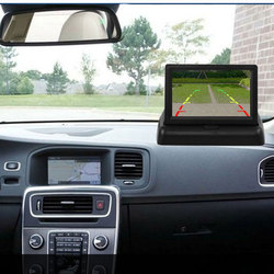 Ã‰cran de Moniteur de Voiture Pliable TFT LCD, 4.3 ou 5 Pouces, Miroir HD pour CamÃ©ra de Rectransistors small picture n° 4