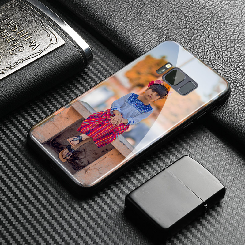 Coque de téléphone en verre avec photo imprimée personnalisée pour Samsung, compatible aux modèles Galaxy S8 S9 S10e S21 S22 S20 S20FE ultra Plus Note 20 9 10 n° 5