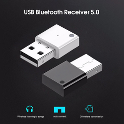 EllBIDU-Mini adaptateur USB sans fil Bluetooth 5.0 pour autoradio, amplificateur de caisson de basses, adaptateur audio à limitation, récepteur Bluetooth