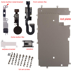 PiÃ¨ces de rÃ©paration pour Ã©cran LCD complet, Kit de vis de cÃ¢ble flexible avec camÃ©ra avant et haut-parleur, bouton accueil, pour iPhone 6 6p 6s 6sP 7 7P 8 8 Plus small picture n° 3