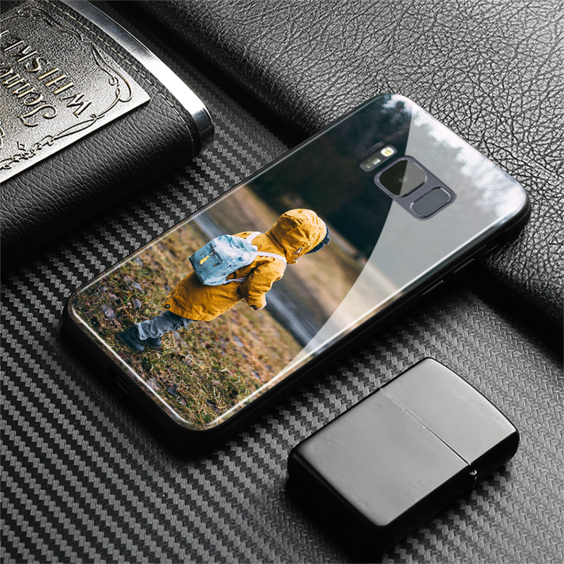 Coque de téléphone en verre avec photo imprimée personnalisée pour Samsung, compatible aux modèles Galaxy S8 S9 S10e S21 S22 S20 S20FE ultra Plus Note 20 9 10 n° 4