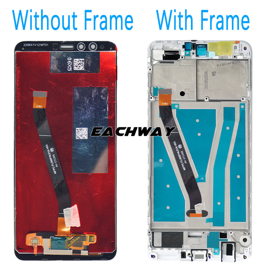 Ã‰cran testÃ© pour Huawei Y9 2018 LCD Ã©cran tactile HÃ©bergements eur assemblÃ©e avec cadre pour Huawei Y9 2018 affichage FLA-LX1 LCD n° 2