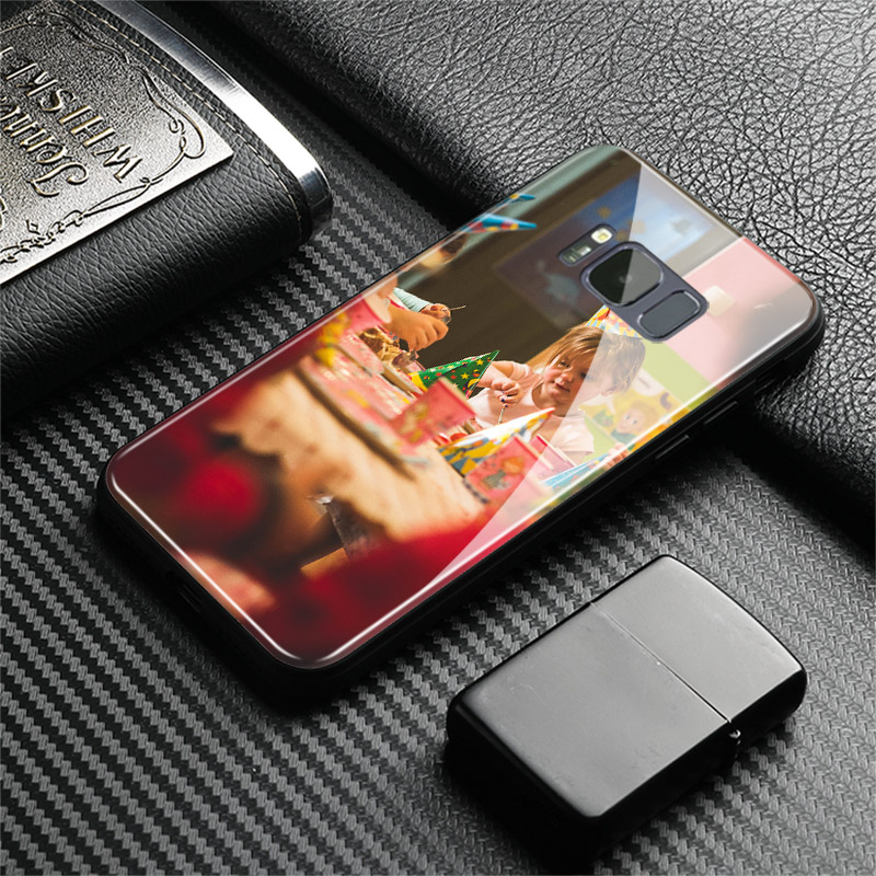 Coque de téléphone en verre avec photo imprimée personnalisée pour Samsung, compatible aux modèles Galaxy S8 S9 S10e S21 S22 S20 S20FE ultra Plus Note 20 9 10 n° 6