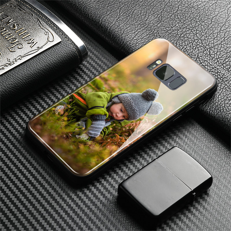 Coque de téléphone en verre avec photo imprimée personnalisée pour Samsung, compatible aux modèles Galaxy S8 S9 S10e S21 S22 S20 S20FE ultra Plus Note 20 9 10 n° 3