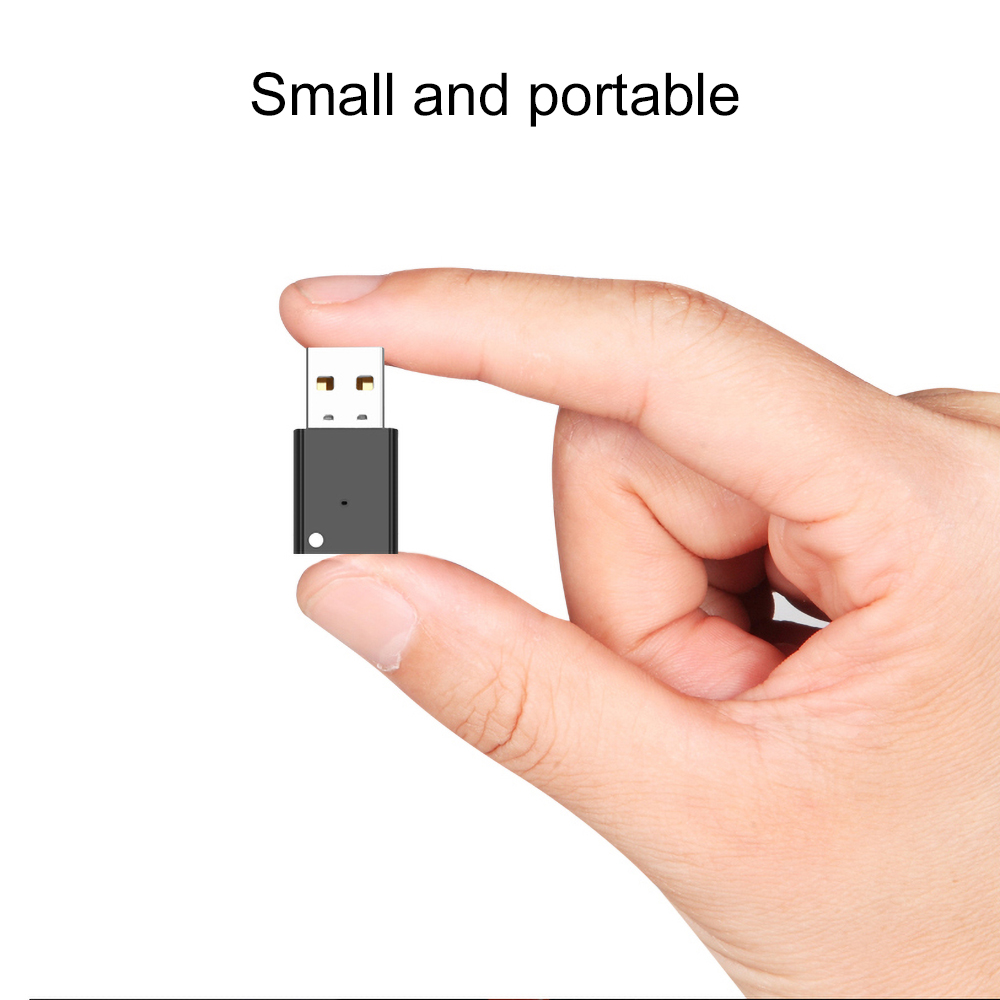 EllBIDU-Mini adaptateur USB sans fil Bluetooth 5.0 pour autoradio, amplificateur de caisson de basses, adaptateur audio à limitation, récepteur Bluetooth n° 2