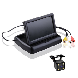 Moniteur de voiture sans fil avec Ã©cran LCD TFT, camÃ©ra de recul, vue arriÃ¨re, barrage, Wi-Fi, 4.3 pouces small picture n° 2