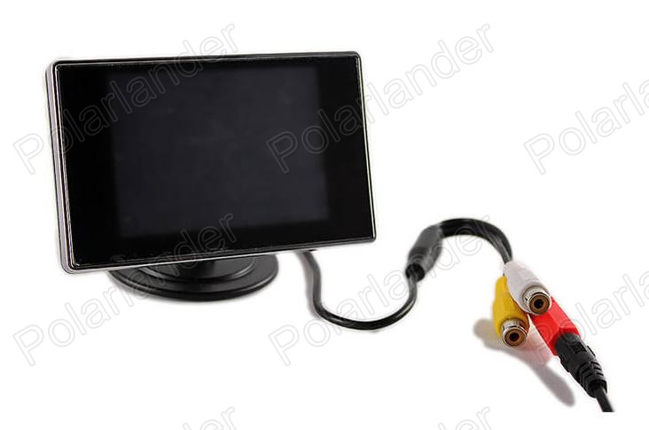 Moniteur de voiture 3.5 pouces TFT LCD, pour camÃ©ra de recul, AV bidirectionnel, prioritÃ© inverse, livraison gratuite n° 3