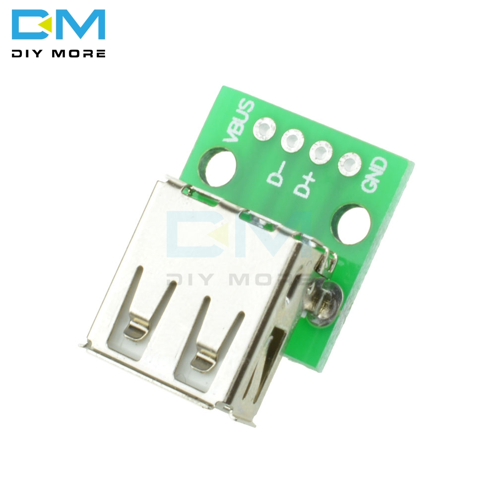 Module convertisseur USB femelle Type A vers DIP 2.54MM, 5 piÃ¨ces, adaptateur de carte PCB pour Arduino n° 2