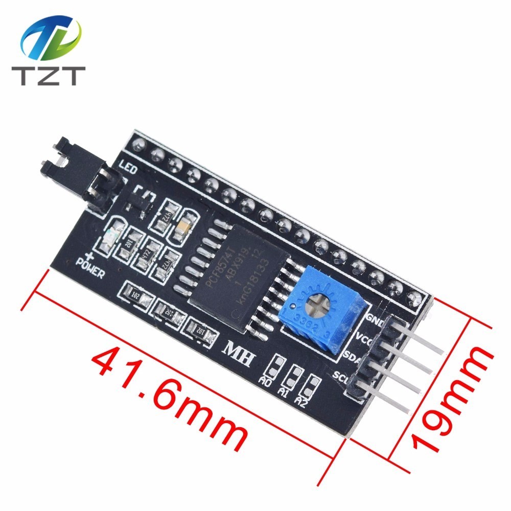 Ã‰cran LCD bleu et vert IIC/I2C pour Ardu371602, module UNO r3 mega2560 hospit1602 hospit1602 + I2C, 1602 n° 3