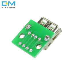 Module convertisseur USB femelle Type A vers DIP 2.54MM, 5 piÃ¨ces, adaptateur de carte PCB pour Arduino small picture n° 6