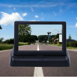 Ã‰cran de Moniteur de Voiture Pliable TFT LCD, 4.3 ou 5 Pouces, Miroir HD pour CamÃ©ra de Rectransistors small picture n° 3