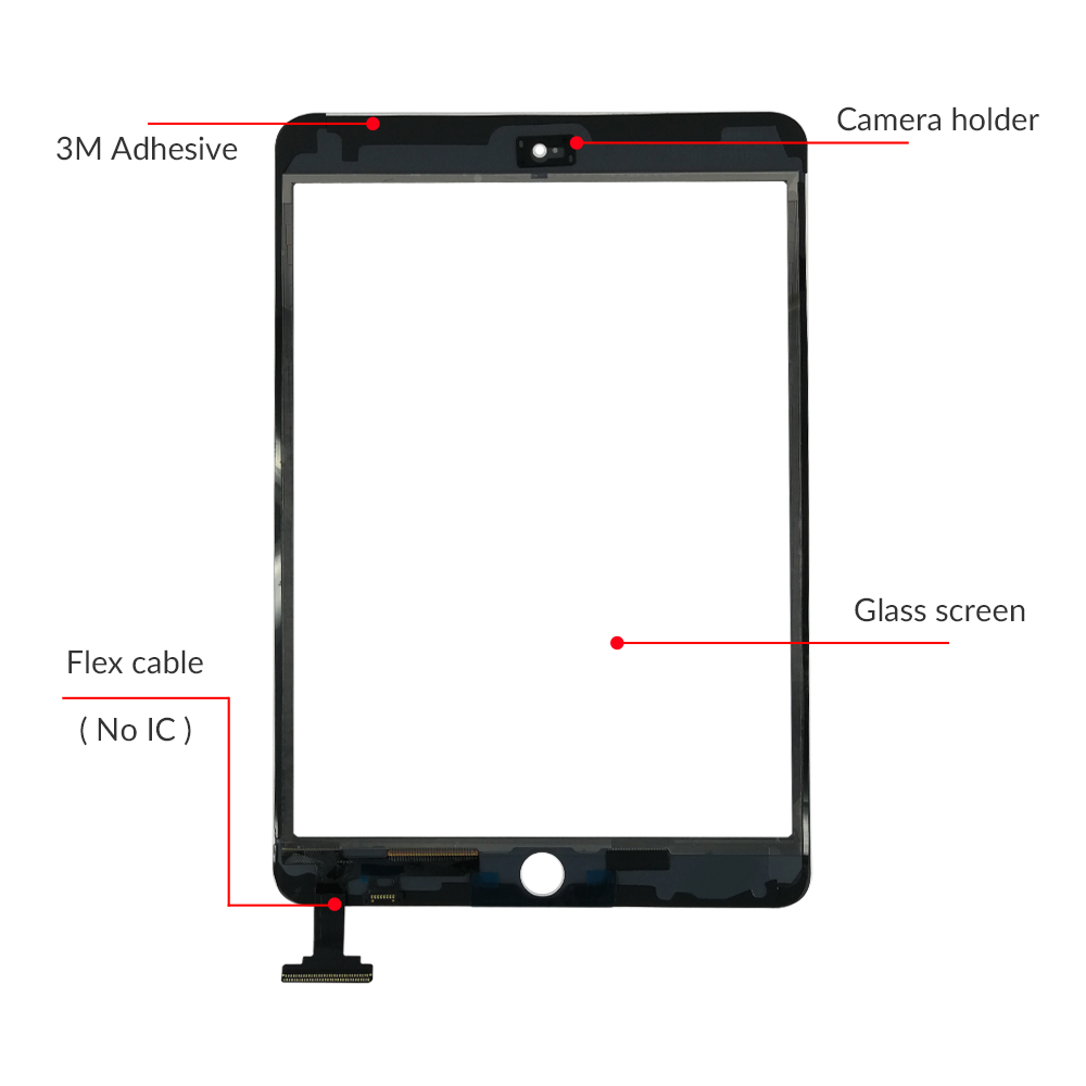 Ã‰cran tactile en verre pour iPad mini 1 2 A1432 A1454 A1455 A1489, qualitÃ© AAA n° 5