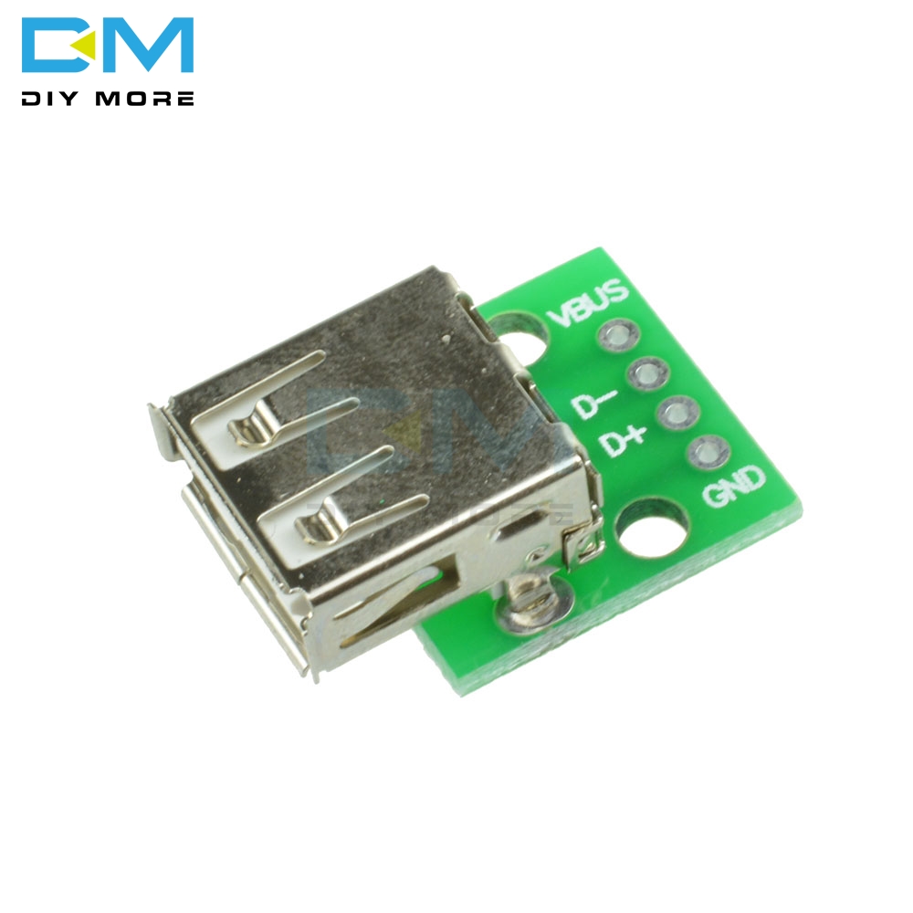 Module convertisseur USB femelle Type A vers DIP 2.54MM, 5 piÃ¨ces, adaptateur de carte PCB pour Arduino n° 5