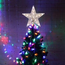 Ã‰clairage LED pour sapin de noÃ«l, Ã©toile scintillante, dÃ©corations pour chambre Ã  coucher, fÃªtes de fin d'annÃ©e small picture n° 1