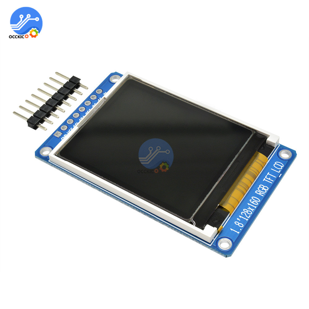 Module d'affichage LCD OLED 1.8 pouces, polychrome, rvb 128x160 TFT ST7735S, pilote DC 3.3V pour Arduino, KIT de bricolage n° 5