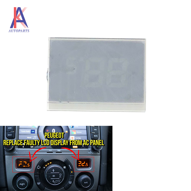 Panneau d'affichage LCD pour Peugeot 308 308CC 408, Module de moniteur, affichage des informations sur la climatisation, rÃ©paration des pixels, 2007 â€“ 2013 n° 1