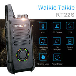 RETEVIS-Talkie portable perforÃ© RT22S, affichage de l'alimentation de la batterie, station de radio bidirectionnelle pratique, Ã©couteur, canal VOX UHF, 2W, 4 piÃ¨ces small picture n° 2