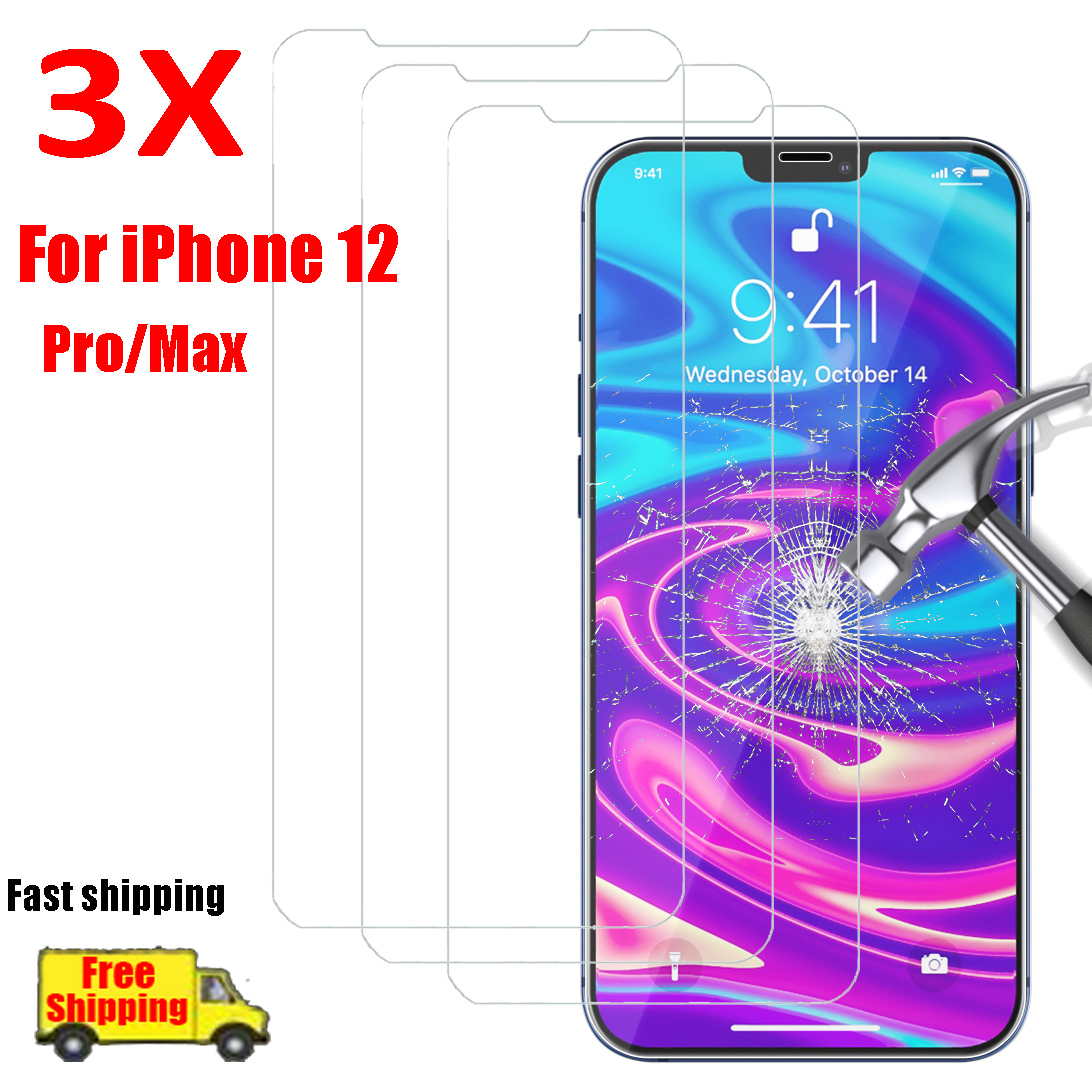 Protecteur d'Ã©cran en verre pour iPhone, film frontal pour modÃ¨les 12, 12 Max, 12 Pro, X, 6, 6s, 7, 8, 11 Pro Max, nouveau n° 3