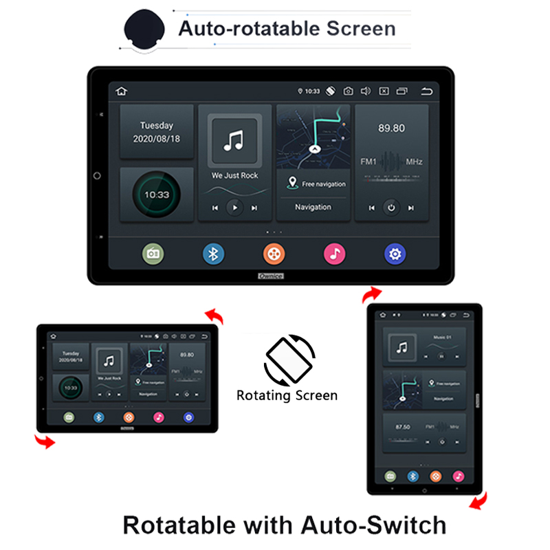 Autoradio PX6 Android 10, navigation GPS, lecteur DVD, stÃ©rÃ©o, rotatif, 1920x1080, pour voiture Renault Clio 4 BH98 SHIRT 98 (2012-2016) n° 3