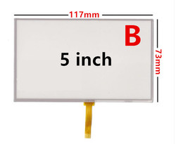 Panneau d'Ã©cran tactile numÃ©riseur Ã  rÃ©sistance universelle 4.3/5 pouces, verre pour Navigation GPS MP3 piÃ¨ces de rechange small picture n° 2