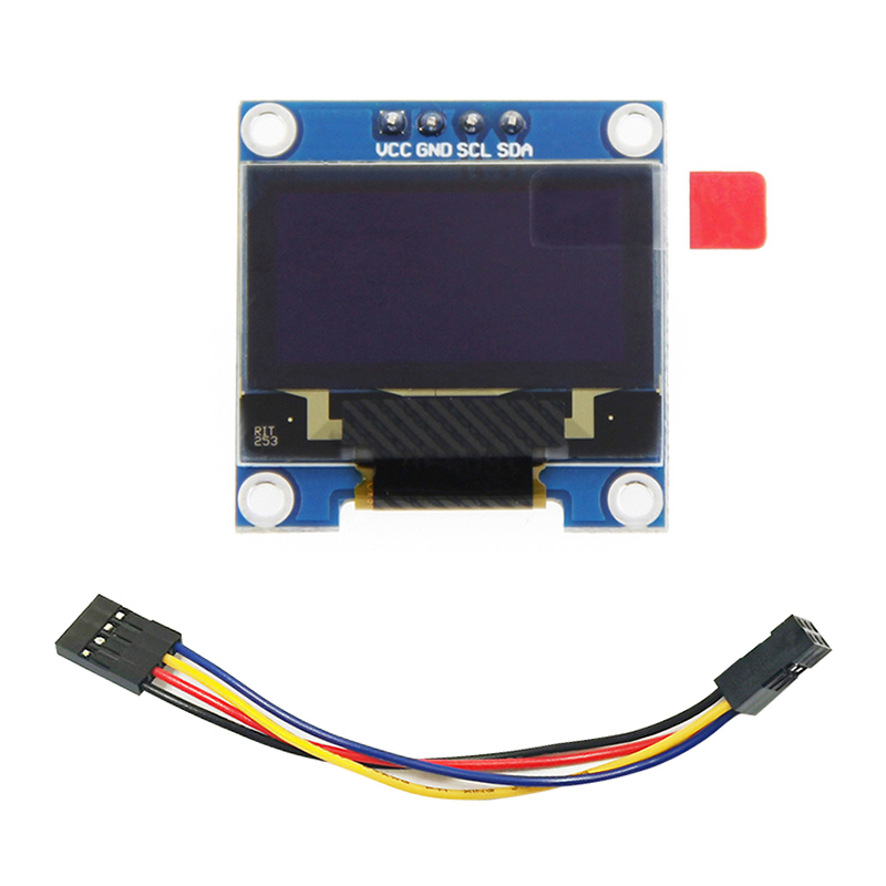 Raspberry Pi 4-Ã‰cran LCD OLED I2C 4 broches, affichage technique de la tempÃ©rature du processeur, disque dur IP, informations pour Ardu37STM32, 0.96 pouces n° 5