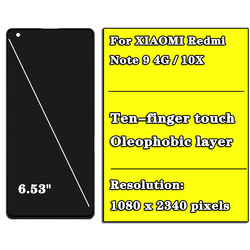 Ensemble Ã©cran tactile LCD de remplacement avec chÃ¢ssis, pour Xiaomi Redmi Note 9 10X 4G M2003J15SC, original small picture n° 2