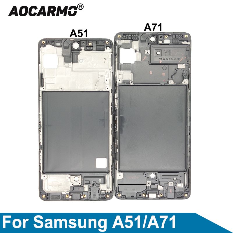 Aocarmo â€“ cadre d'Ã©cran LCD, plaque frontale pour Samsung Galaxy A51 A71 SM-5160 SM-7160 n° 1