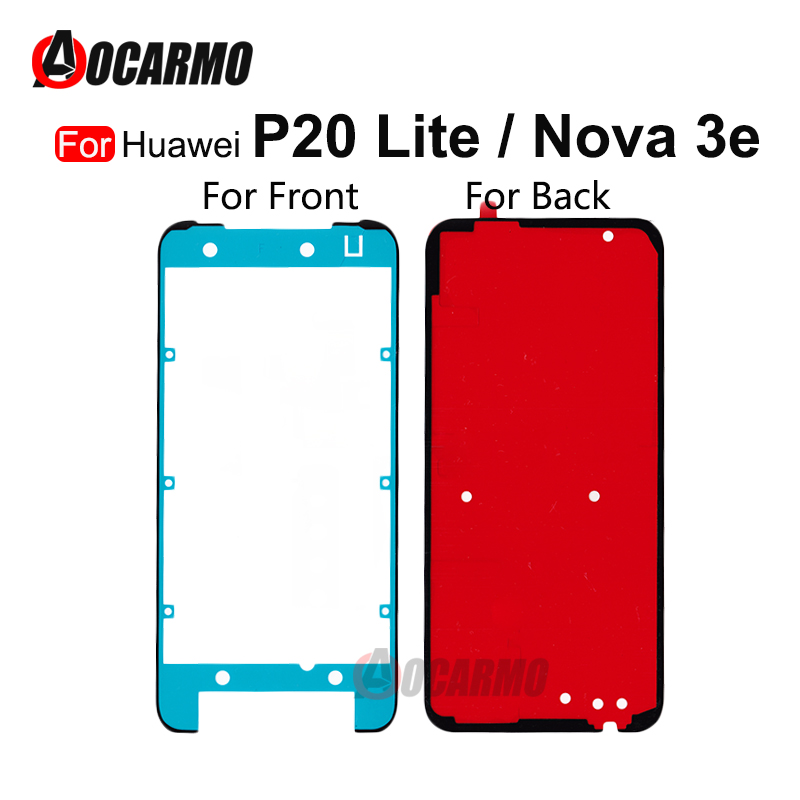 Autocollant impermÃ©able pour Ã©cran LCD avant Huawei P20 Lite / Nova merveilleuse, couverture arriÃ¨re avec colle arina n° 1