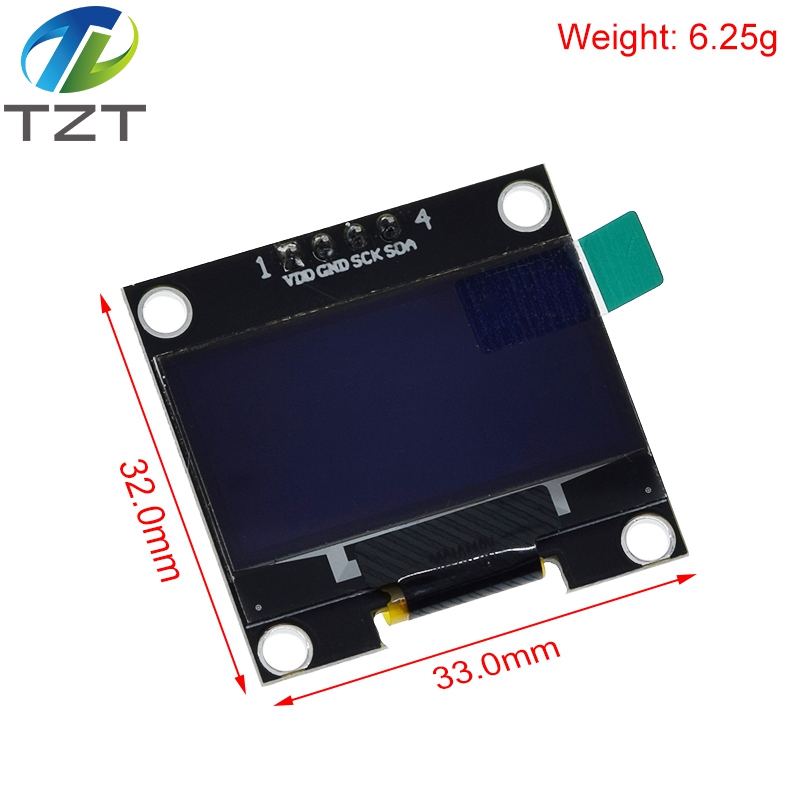 Module d'affichage oled sÃ©rie IIC blanc 1.3 pouces, 12864x64, I2C, SSD1306, carte d'affichage LCD VDD GND SCK SDA pour Arduino noir n° 2