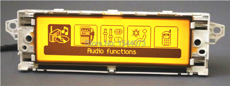 Ã‰cran d'affichage de moniteur de climatisation de voiture, USB, Bluetooth, coque blanche, document jaune, 12 broches, KIT 407, 408, 307, C5 n° 2