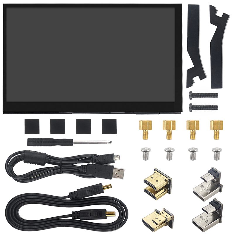 Ã‰cran tactile LCD Raspberry Pi, Ã©cran secondaire, compatible HDMI, IPS 1024x600 HD, RPI 4B 3B + 3B OPI 5 PC, AIDA64, 7 pouces n° 6