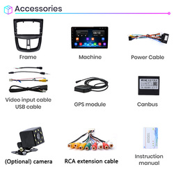 Autoradio Android 10, Lecteur VidÃ©o, StÃ©rÃ©o, DVD, RDS, 2Din, pour Voiture KIT 207 CC, 207CC, 2006, 2007, 2008, 2009, 2010 - 2015 small picture n° 6