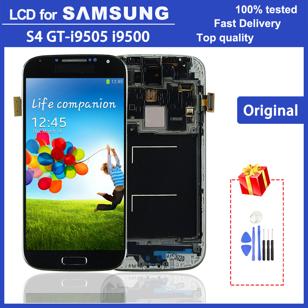 Ã‰cran LCD d'origine Super AMOLED S4 pour Samsung Galaxy S4 GT-i9505 i9500 i9affair i337 LCD Ã©cran tactile HÃ©bergements eur assemblÃ©e 5.0 pouces n° 1