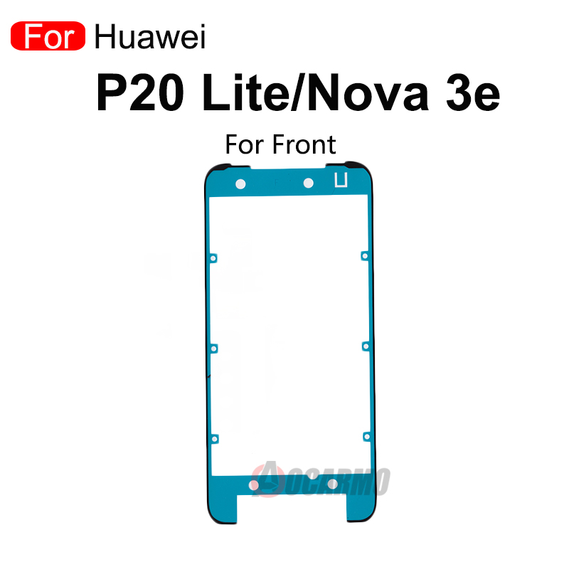 Autocollant impermÃ©able pour Ã©cran LCD avant Huawei P20 Lite / Nova merveilleuse, couverture arriÃ¨re avec colle arina n° 3