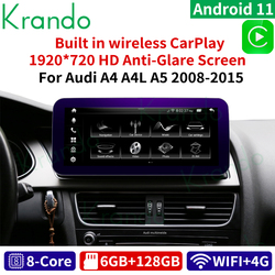 Krando-Autoradio Android 12.0 avec Ã‰cran Bleu de 12.3 Pouces, Navigation GPS, Sans Fil, Carplay, DVD, UnitÃ© Centrale pour Voiture Audi A3 (2013-2020)