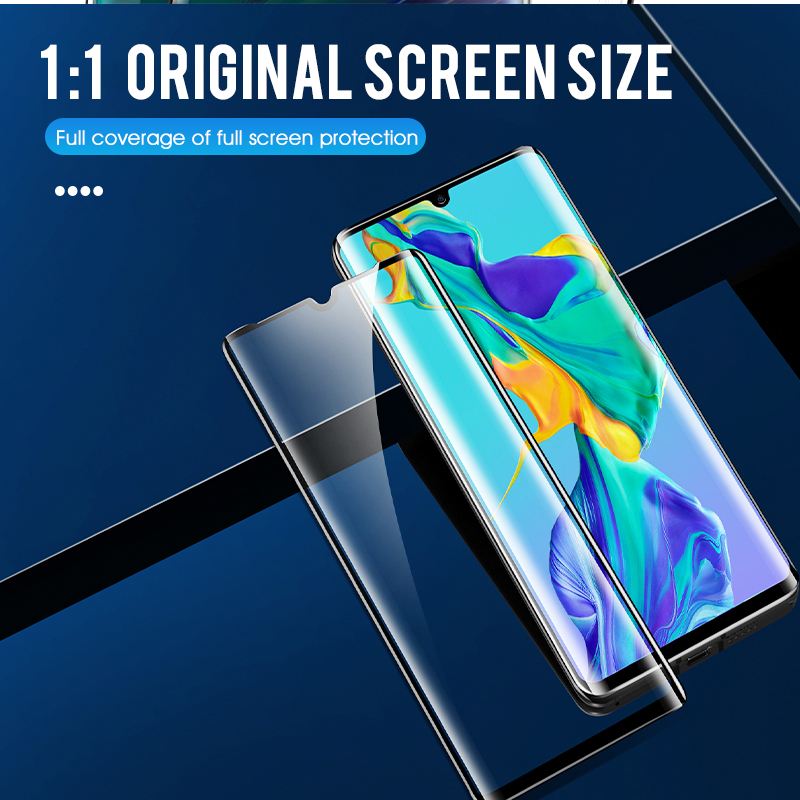 Protection d'écran en verre 15D, incurvé, pour Huawei P30 Pro P30 Lite P20 Lite Pro Nova 3E n° 4