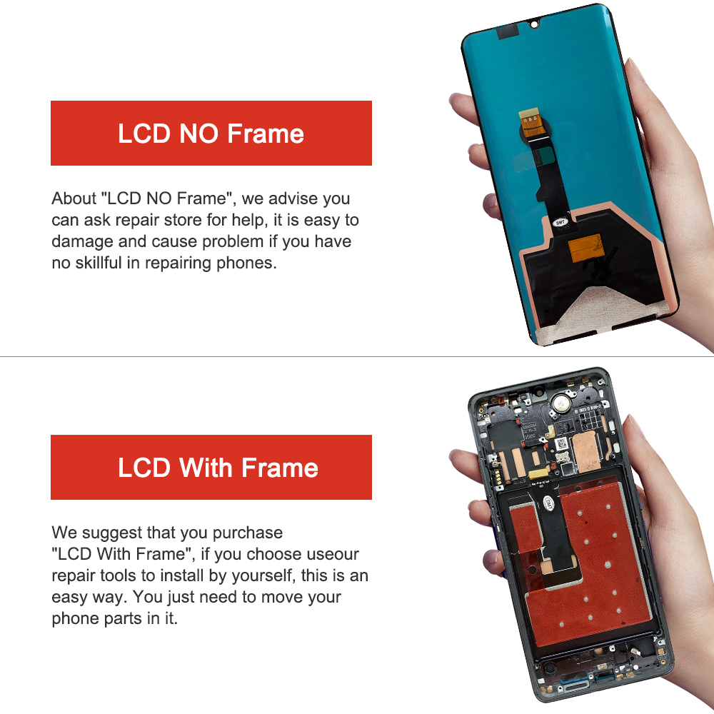 6.47 d'origine pour Huawei P30 Pro écran LCD + assemblage de Hébergements eur d'écran tactile pour P30Pro VOG-L29, affichage VOG-L09 avec empreinte digitale n° 4