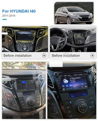 Autoradio Android 2011, 4 Go/2016 Go, Navigation GPS, DSP, Carplay, UnitÃ© Centrale, Enregistreur, StÃ©rÃ©o, pour Voiture Hyundai I40 (10.0-128) small picture n° 2